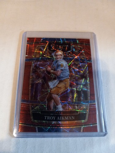 2022 Select Concourse Prizm Draft Picks Red Lazer Troy Aikman #55