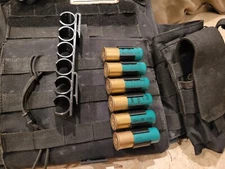 Tactical Molle 6 Round 12 Gauge Shotgun Shell Holder for Vest / Plate Carrier 
