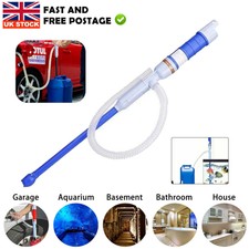 Electric Liquid Fuel Syphon Pump Automatic Transfer Gas Oil Water Battery Supply