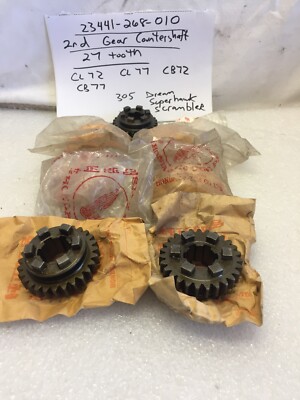 NOS Honda 2nd Gear 27-Tooth – Fits Superhawk 305 & Dream CL72/CB72 – 23441-268-010