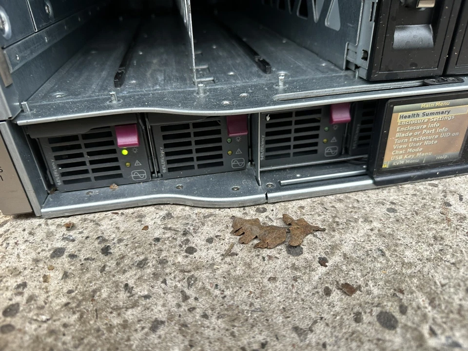 HPE BladeSystem C7000 NO BLADES NO RAM NO DRIVE TESTED WORKING + POWER SUPPLY#SS - Image 3 of 4