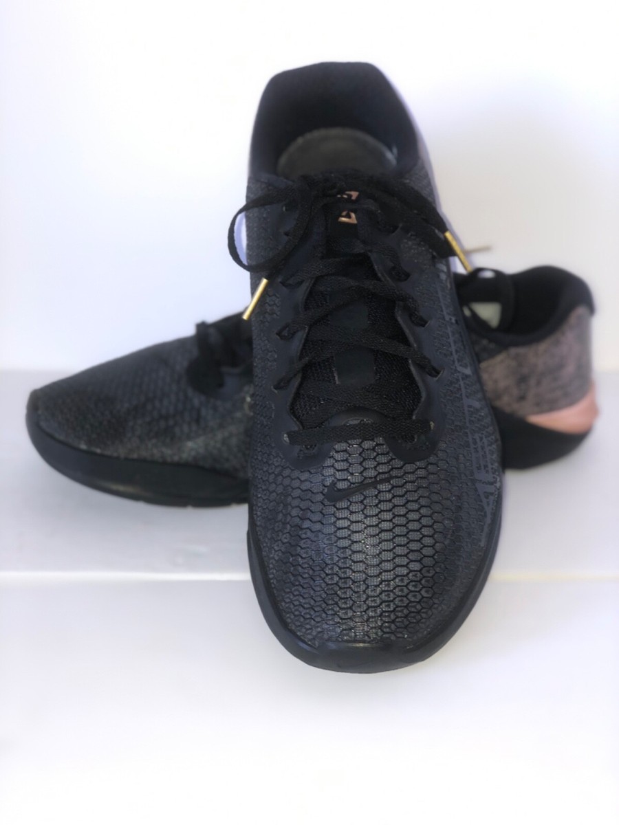 Nike Metcon 5 Training Shoes Black Metallic Bronze AT3145-060 Woman\'s Size 10 Nike | Shoes | Womens Nike Metcon 5 X At34560 Black Rose  main image 2