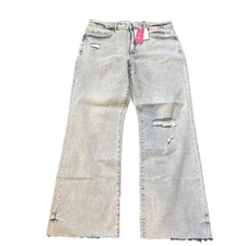 Brand new Lovervet X MOCO Boutique Women Plus Crop Straight Jeans Blue 20Wx32.5