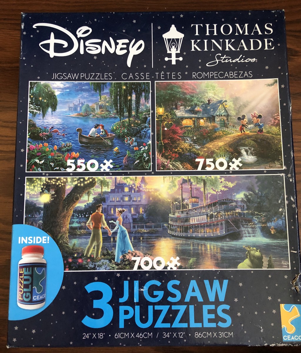 Ceaco 3-in-1 Thomas Kinkade Disney Puzzles | eBay