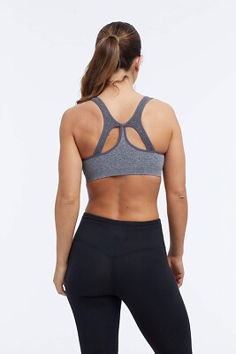 Dプライス Marika 155411 Women's Annie Seamless Scoop Neck Charcoal Sports
