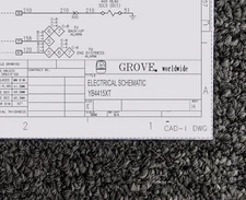 Grove Crane YB4415XT Electrical Wiring Diagram Manual