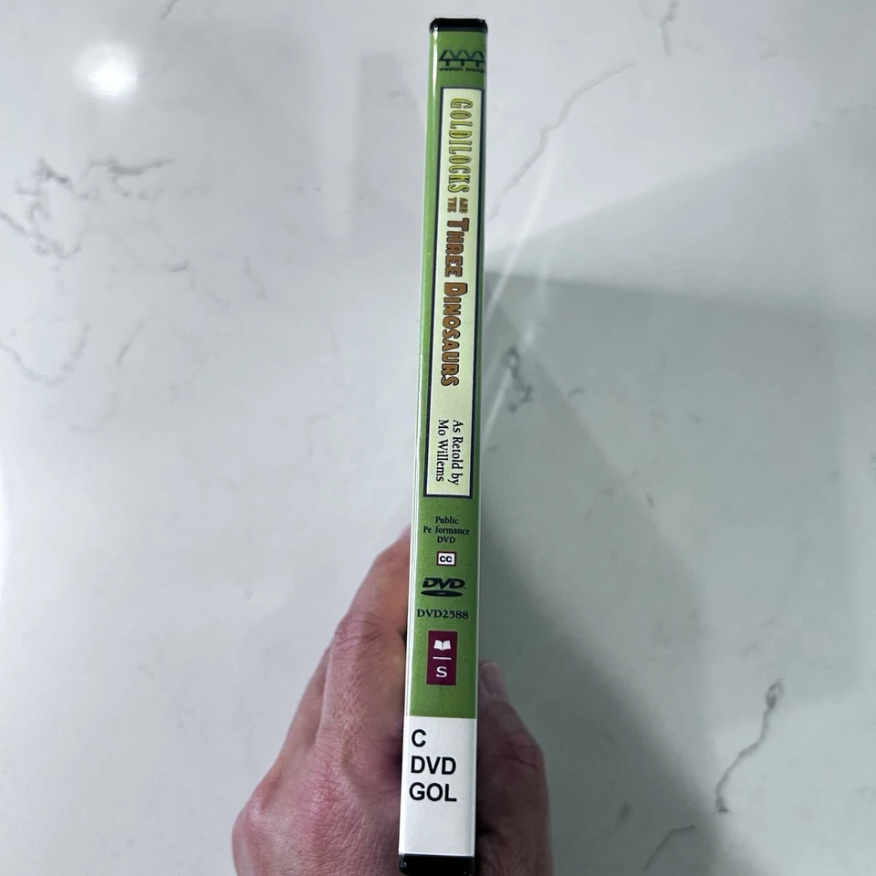 Goldilocks and the Three Dinosaurs DVD Scholastic Story by Mo Willems Foto 3 de 4