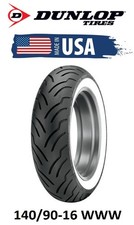 Dunlop Elite Wide White Wall Mu85b16 14090-16 Tire Harley Softail Deluxe Flstn Dunlop Elite Wide White Wall Mu85b16 14090-16 Tire Harley Softail Deluxe Flstn