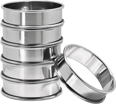 Crumpet Rings 6Pcs, 3.15'' English Muffin Rings, Stainl Steel Double