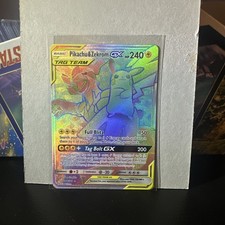 Pikachu & Zekrom GX 184/181 Rainbow Rare Secret Team Up Pokemon Card