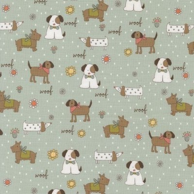 Lucky By Sweetwater For Moda - Sky Puppy Parade  #55700-12