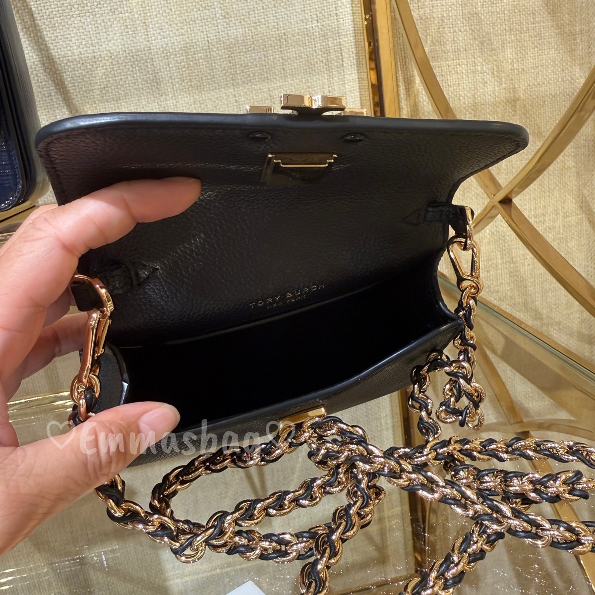 Tory Burch Britten Mini Top Handle Crossbody 175816 Black $300 | eBay