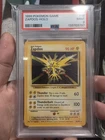 1999 POKEMON GAME BASE SET ZAPDOS-HOLO #16 PSA 9