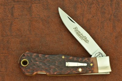REMINGTON UMC USA BULLET KNIFE DELRIN BABY TRAPPER LOCKBACK 1984 R1173L (33070)