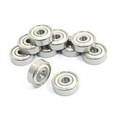 10Pcs 636ZZ 6mm x 22mm x 7mm Single Row Sealed Deep Groove Ball Bearing