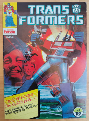 TRANSFORMERS #1   Spain Foreign Variant 1st Print Magazine Autobots Decepticons