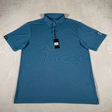 Straight Down Polo Shirt Men Size S Blue Short Sleeve Embroidered Logo Cruz NWT