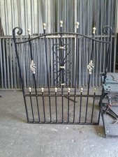 Single Metal Bow Top Garden Gate