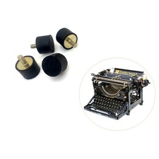 x4 New Replacement Rubber Feet for Underwood Model No 1 2 3 4 5 Typewriter Part