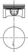 Kolbenschmidt Kolben 40388620 FüR Opel Astra CC T98 Caravan A04 Zafira Family