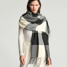 Warm Cashmere Blanket Women Travel Winter Scarf Fashion Plaid Shawl
