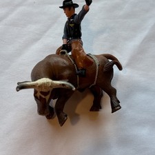 Little Buster Toys Bull Rider Figurine Cowboy on Bucking Bull Rodeo 5