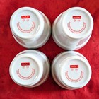 Set of 4 Super-Rare BARE Bodum Pavina Elegant White Porcelain 10oz 300ml 4" Cups — photo 6