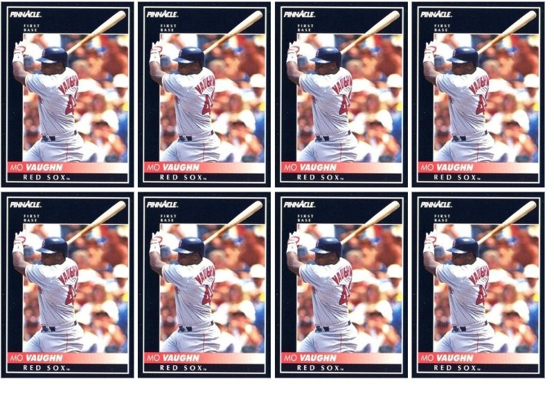 (8) 1992 Pinnacle #205 Mo Vaughn Boston Red Sox Card Lot