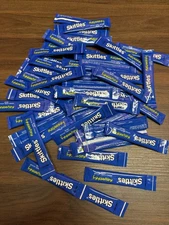 50 Packets Of Skittles Blue Raspberry Sugar free Drink Mix