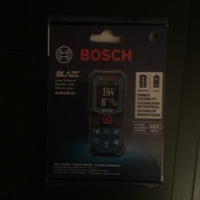 Laser Measure GLM165-22 2.1 in. L X 1.2 in. W 165 ft. Black/Blue 1 pc