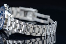 Omega Speedmaster Moonwatch Apollo 45th Anniversary Stainless Steel 42mm Blue 4