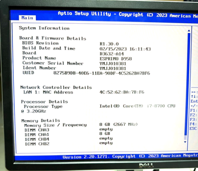 Fujitsu Esprimo D958/E85 DTF i7-8700 8Gb RAM NO HDD/ NO OS/ No Fujitsu Esprimo D958/E85 DTF i7-8700 8Gb RAM NO HDD/ NO OS/ No
