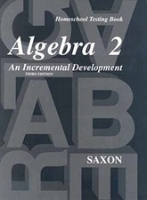 Saxon Algebra 2: Homeschool Testing - Paperba...