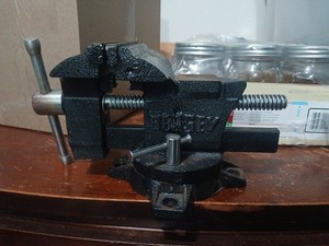 Bessey Tools 4-1/2" Light Duty Workshop Bench Vise, Swivel Base