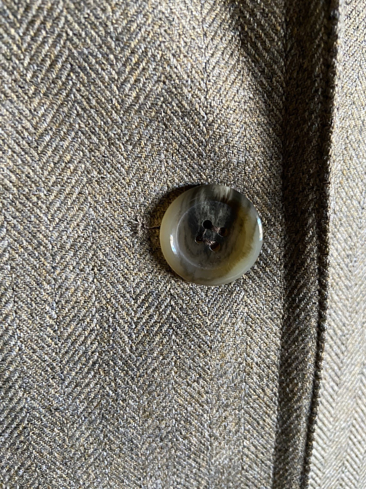 Le Suit Women's 2-Piece Pant Suit lt. Olive Green/Brown tweed, lined Size 16 EUC