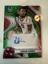 2024-25 Bowman University Best Jonas Aidoo Auto Green /99
