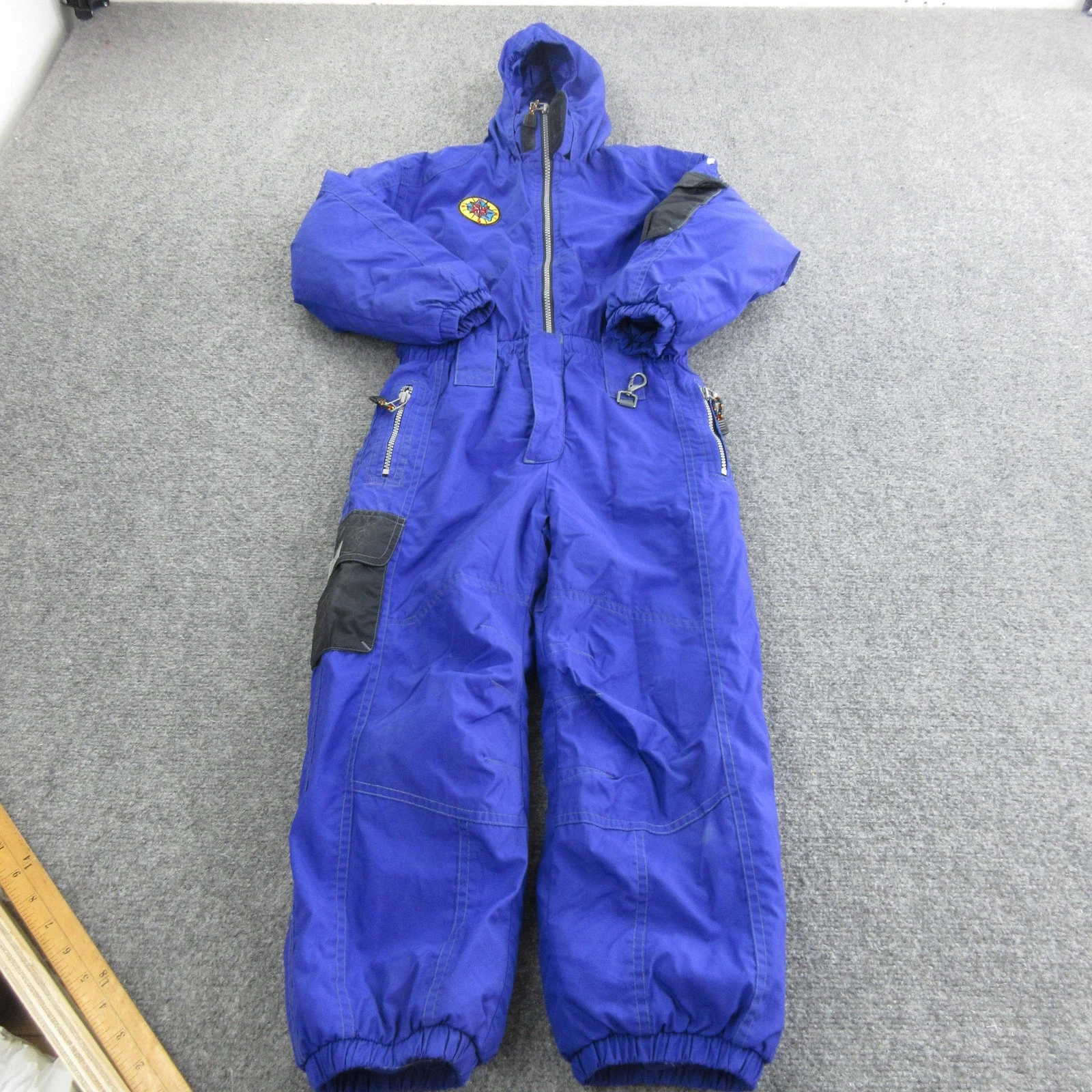 Obermeyer Snowsuit Youth Size 6 Blue Voyager Hooded Insulated One Piece Ski