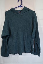 Patagonia Mens Sz Small Synchilla Hooded Fleece Pullover Green Sweater Knit