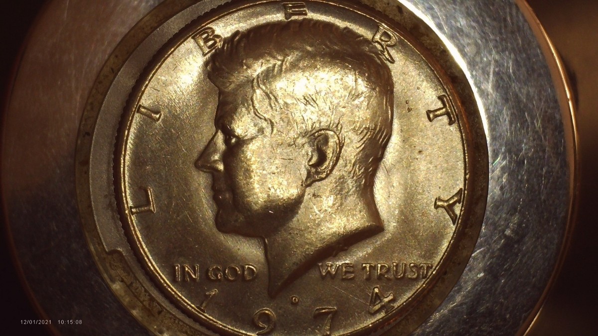 1974 D DDR Kennedy Half Dollar Clad **Free Shipping** Error Coin