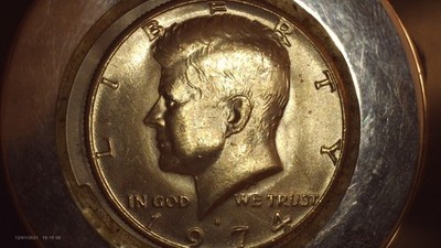 1974 D DDR Kennedy Half Dollar Clad **Free Shipping** Error Coin