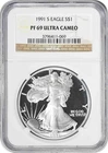 1991-S $1 American Silver Eagle PF69UCAM NGC