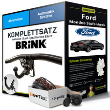Für FORD Mondeo Stufenheck IV BA7 Anhängerkupplung abnehmbar +eSatz 13pol 07-