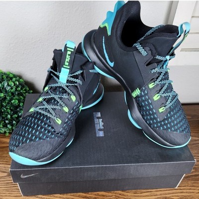 Nike Lebron Witness V Basketball Shoes Men's Black Lagoon Pulse CQ9380-004