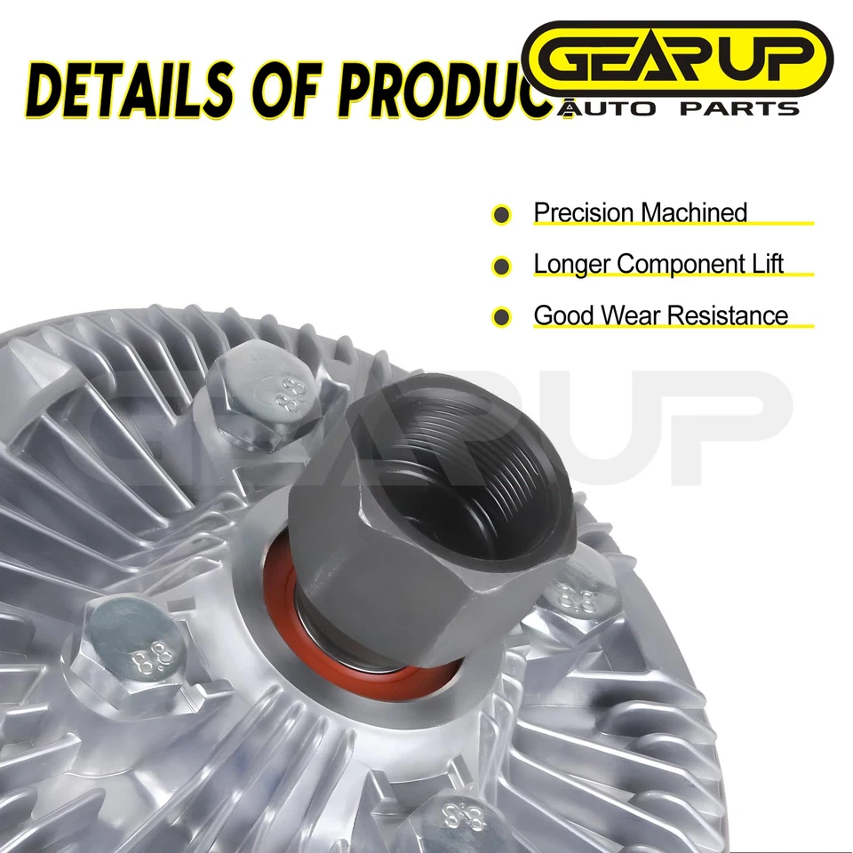 Embrague del ventilador de refrigeración para Jeep Grand Cherokee Liberty Commander 2005-2009 4,7 L Foto 4 de 4