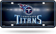 Tennessee Titans Metal Auto Tag License Plate, Logo Design, 12x6 Inch