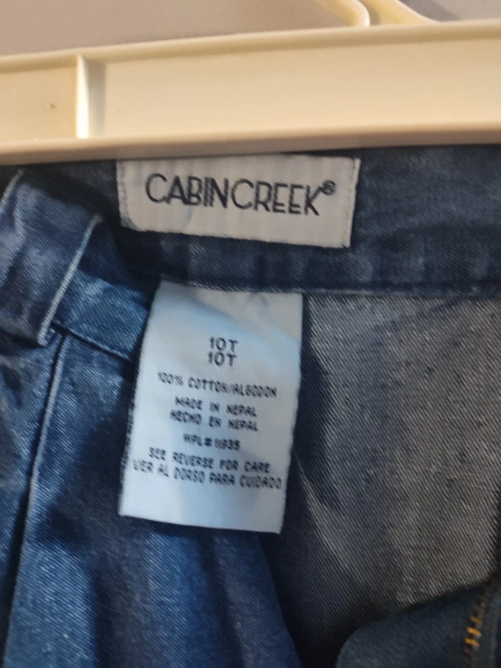 Pantalones de mezclilla para mujer Cabin Creek talla 10T cintura elástica Foto 2 de 3