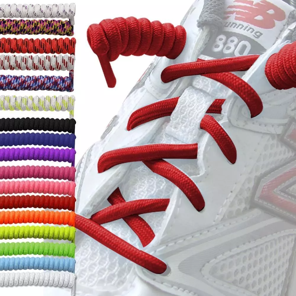 Curly Elastic Shoelaces No Tie Disability Mobility Aid Kids Shoe Laces  Colours