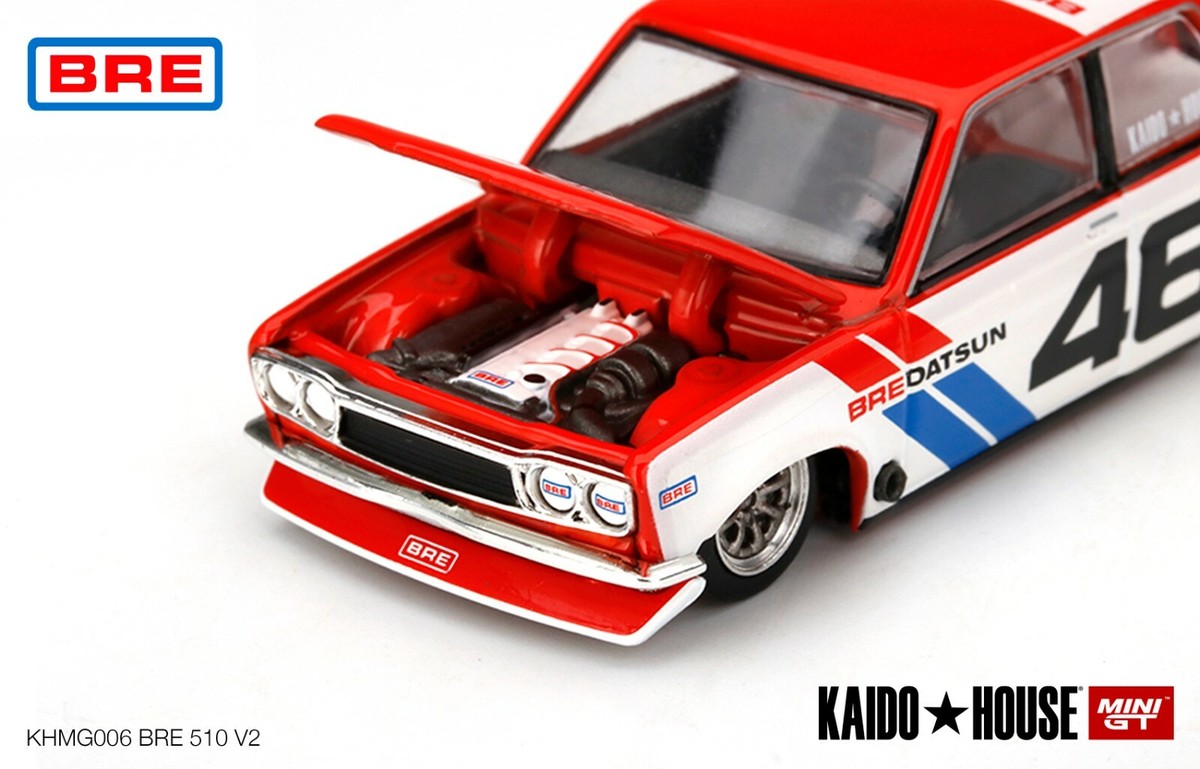 MINI GT 街道ハウス　510&Zチェイス　オマケ2台 MINI GT x 街道はうす 1/64 ダットサン 510 プロストリート 紫