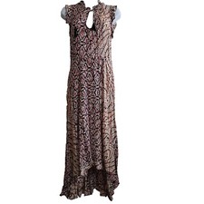 Plenty By Tracy Reese Dress S Maxi Midi Boho Cottagecore Cut Out Ruffle Feminine