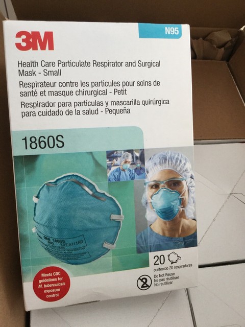 3m N95 1805s Vflex Repirator And Surgical Mask Small Size For